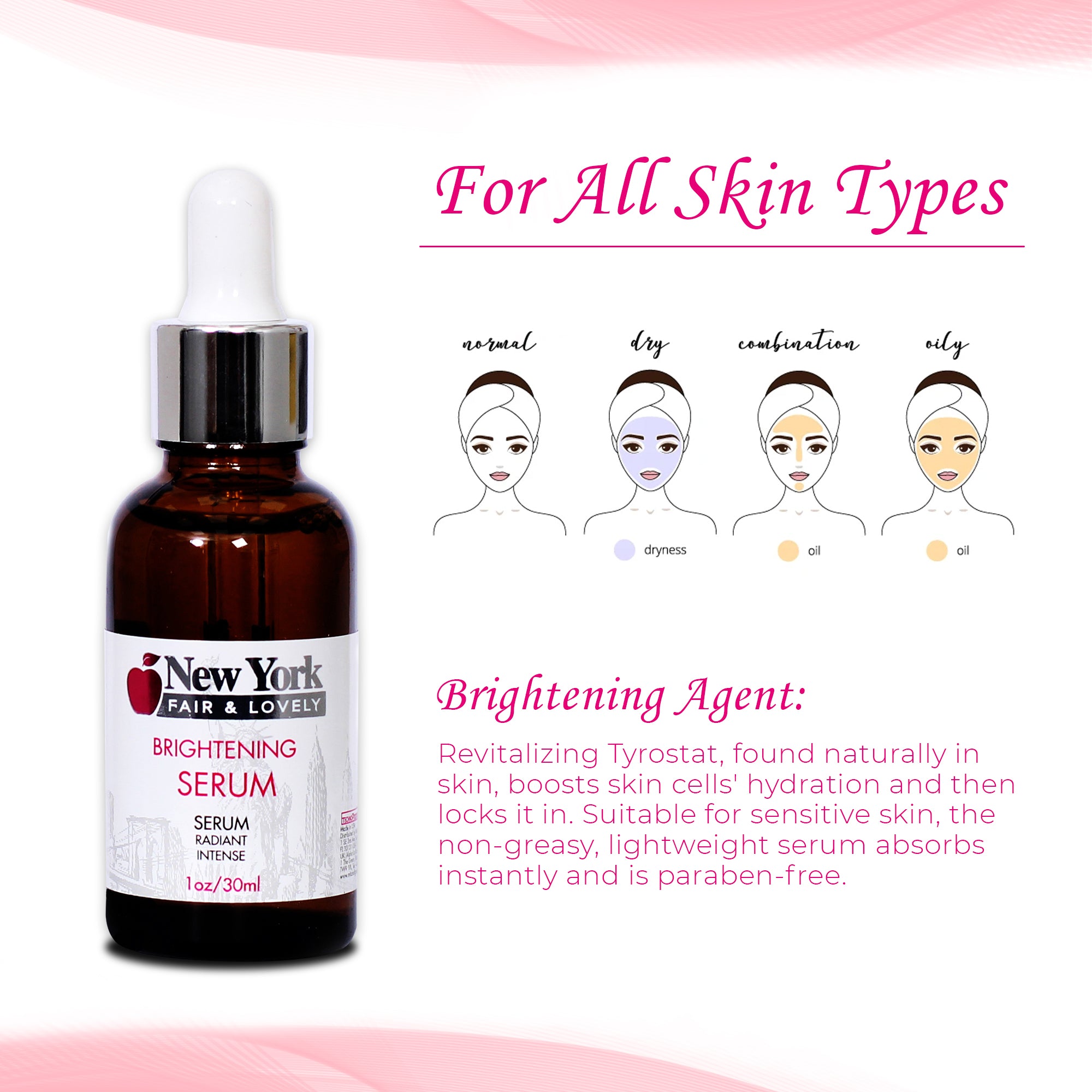 New York Fair & Lovely Brightening Serum 30ml – Mitchell Brands MEA