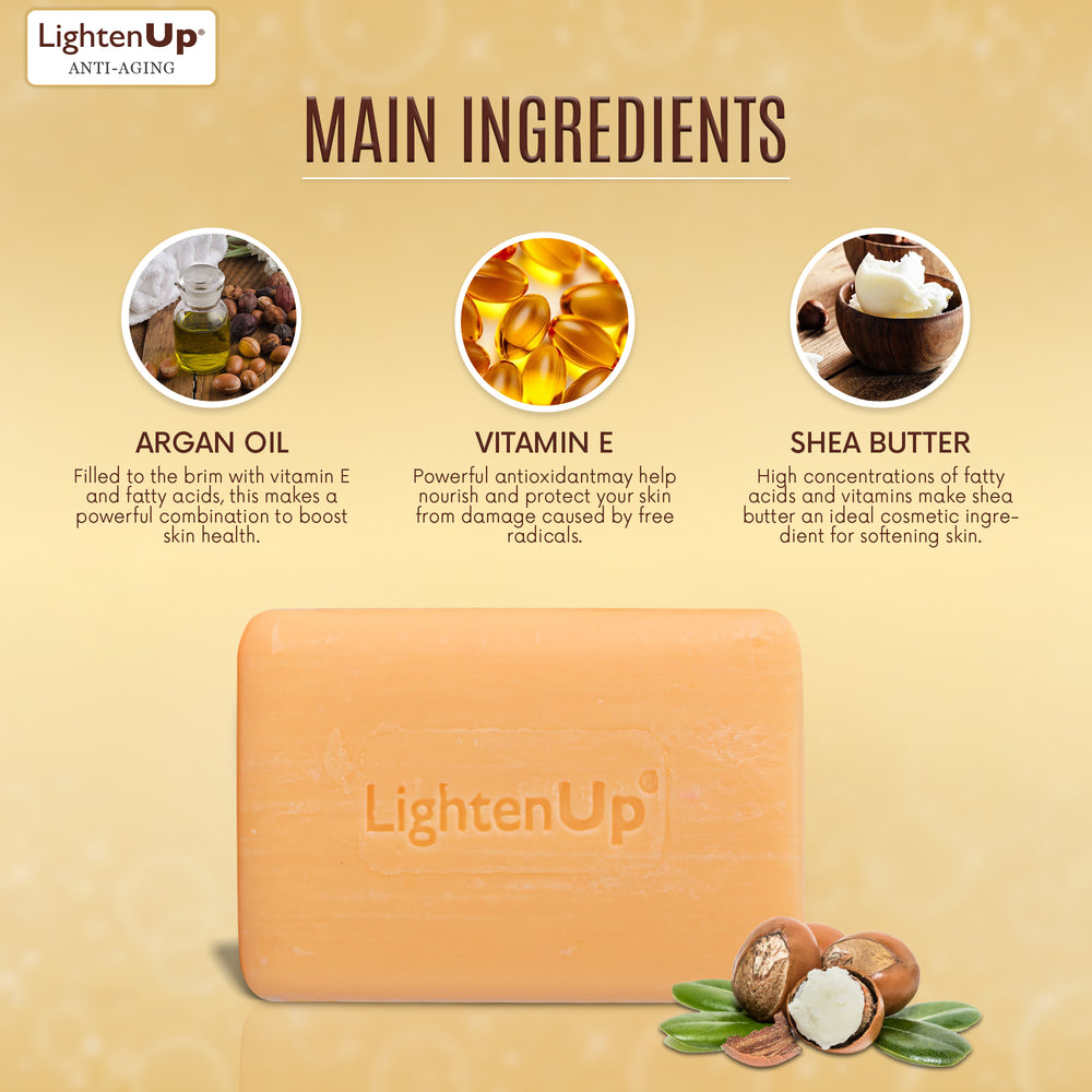 
                      
                        LightenUp Anti-Aging Cleansing Soap 200g
                      
                    