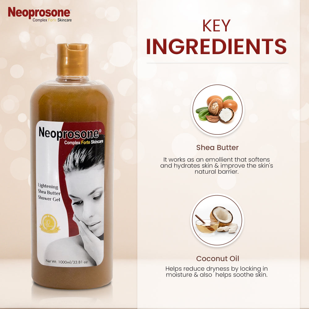 
                      
                        Neoprosone Exfoliating Shea Butter Shower Gel 1000ml
                      
                    