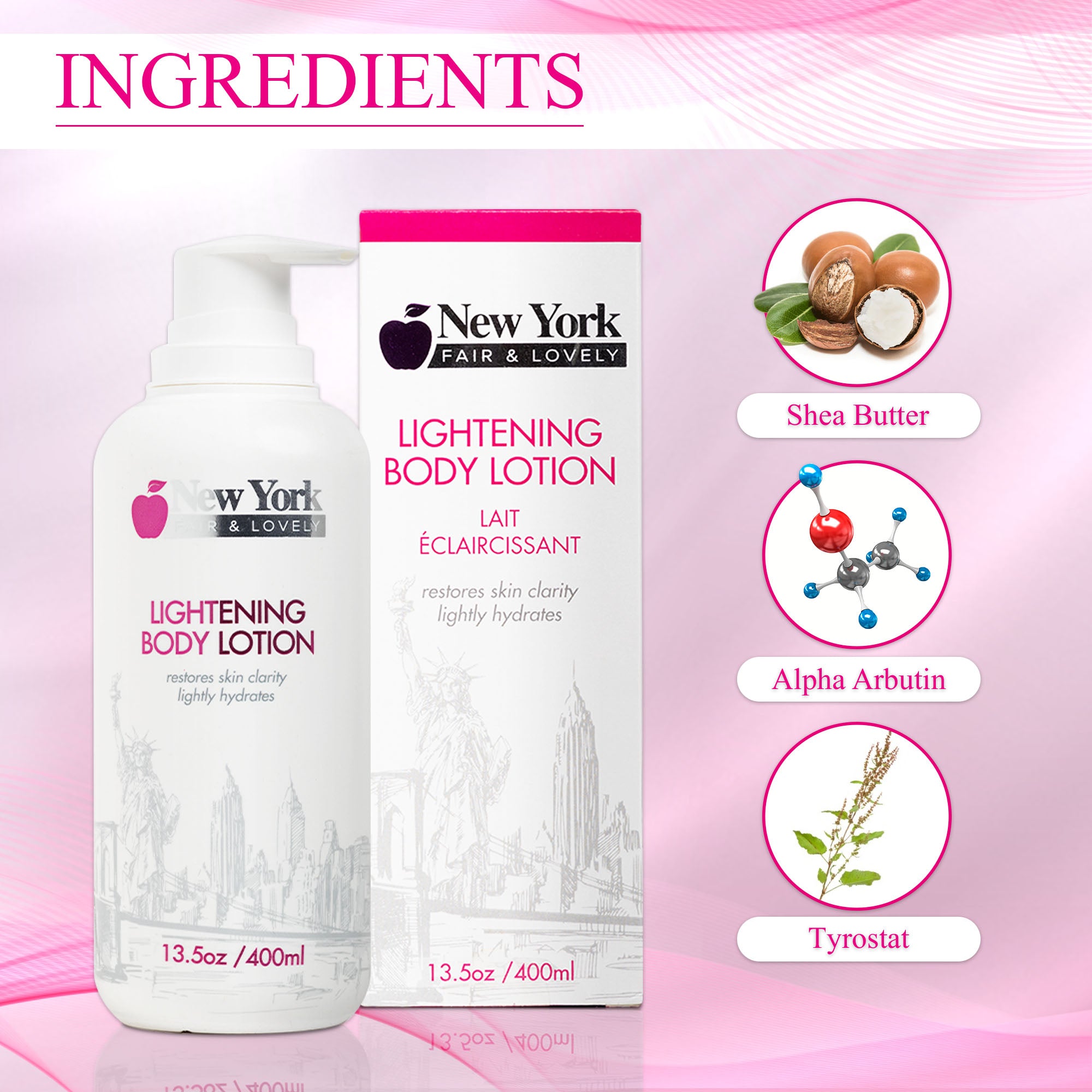 New York Fair & Lovely Lightening Body Lotion 400ml