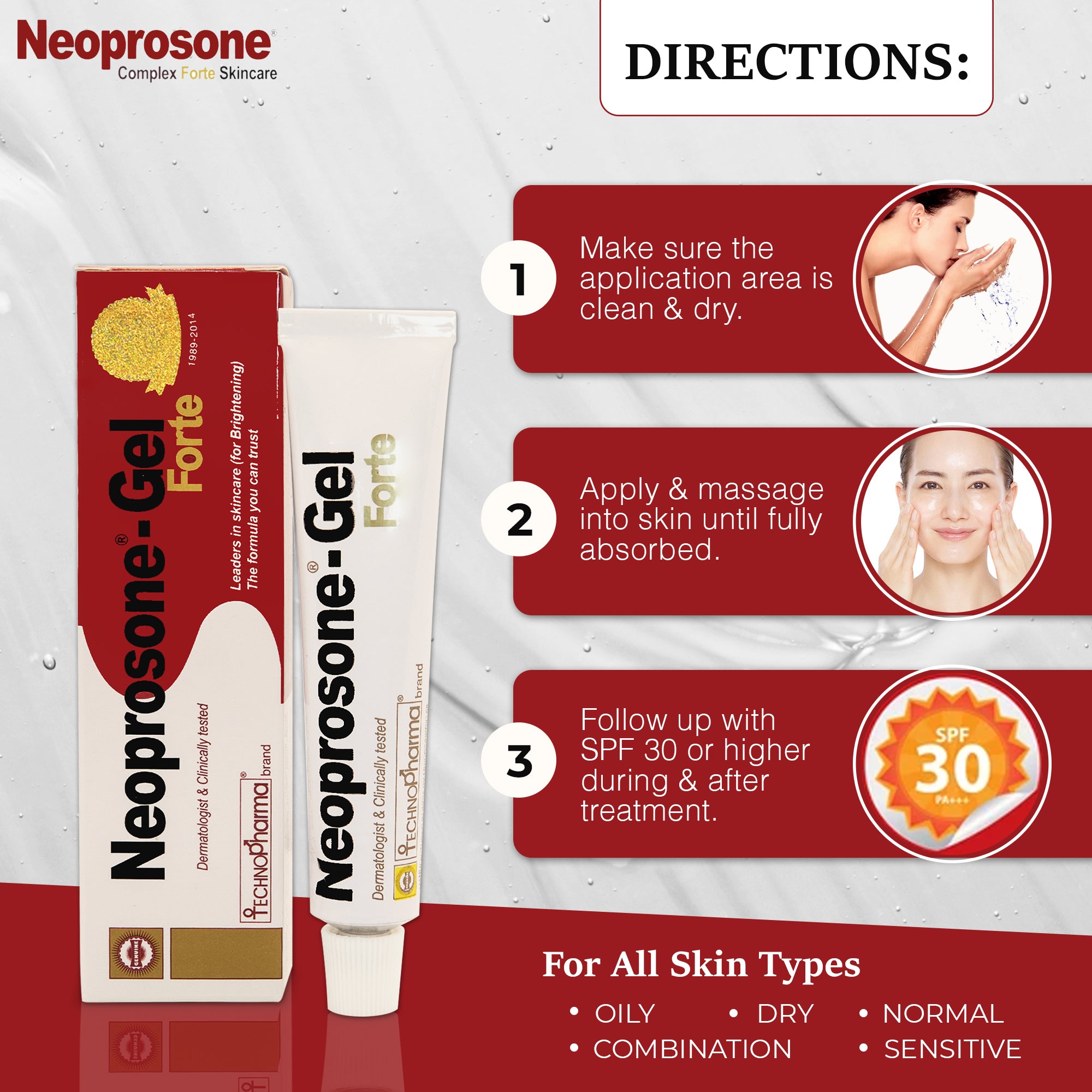 Neoprosone Brightening Gel 30g