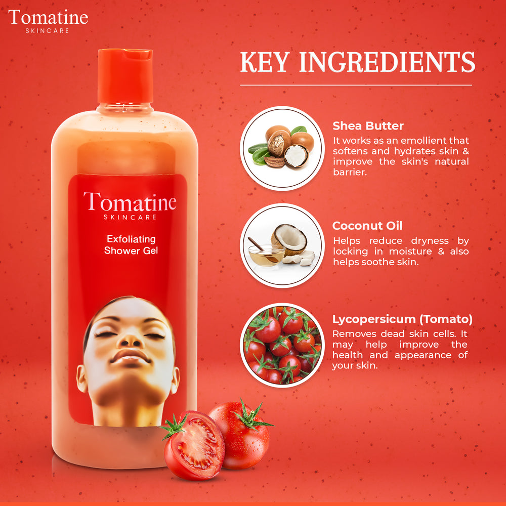 
                      
                        Tomatine Exfoliating Shower Gel 1000ml
                      
                    