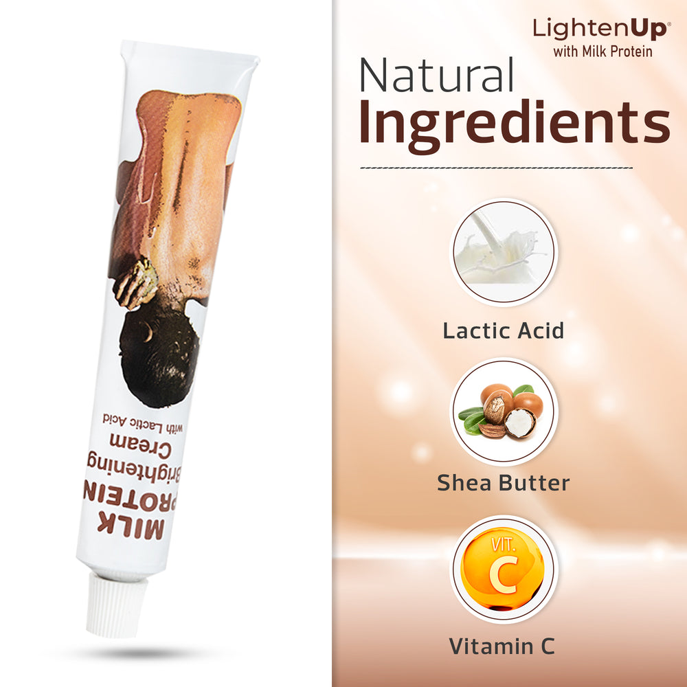 
                      
                        LightenUp With Milk Protein Brightening Cream (Tube) 50g
                      
                    
