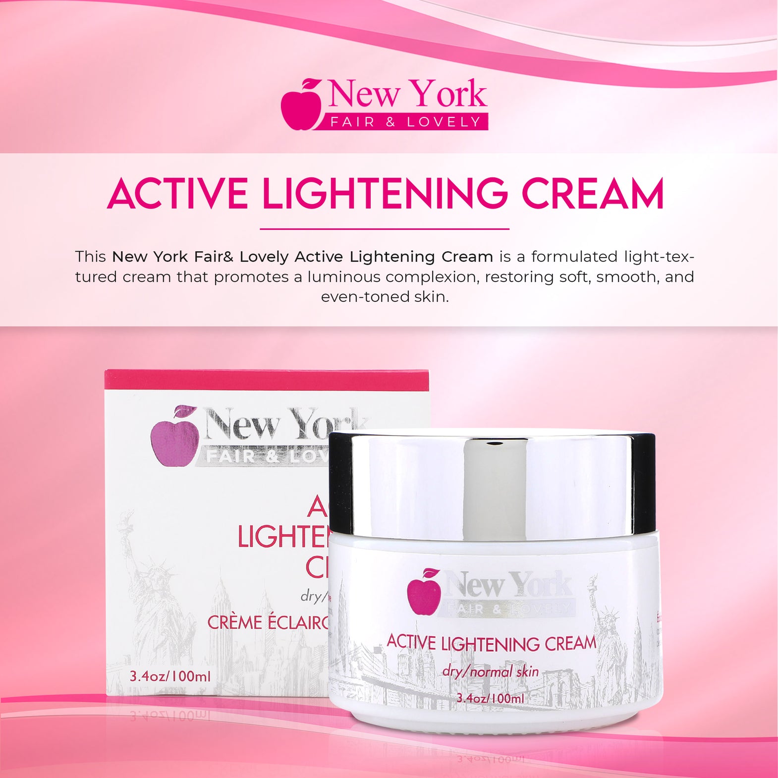 New York Fair & Lovely Active Lightening Cream 100ml