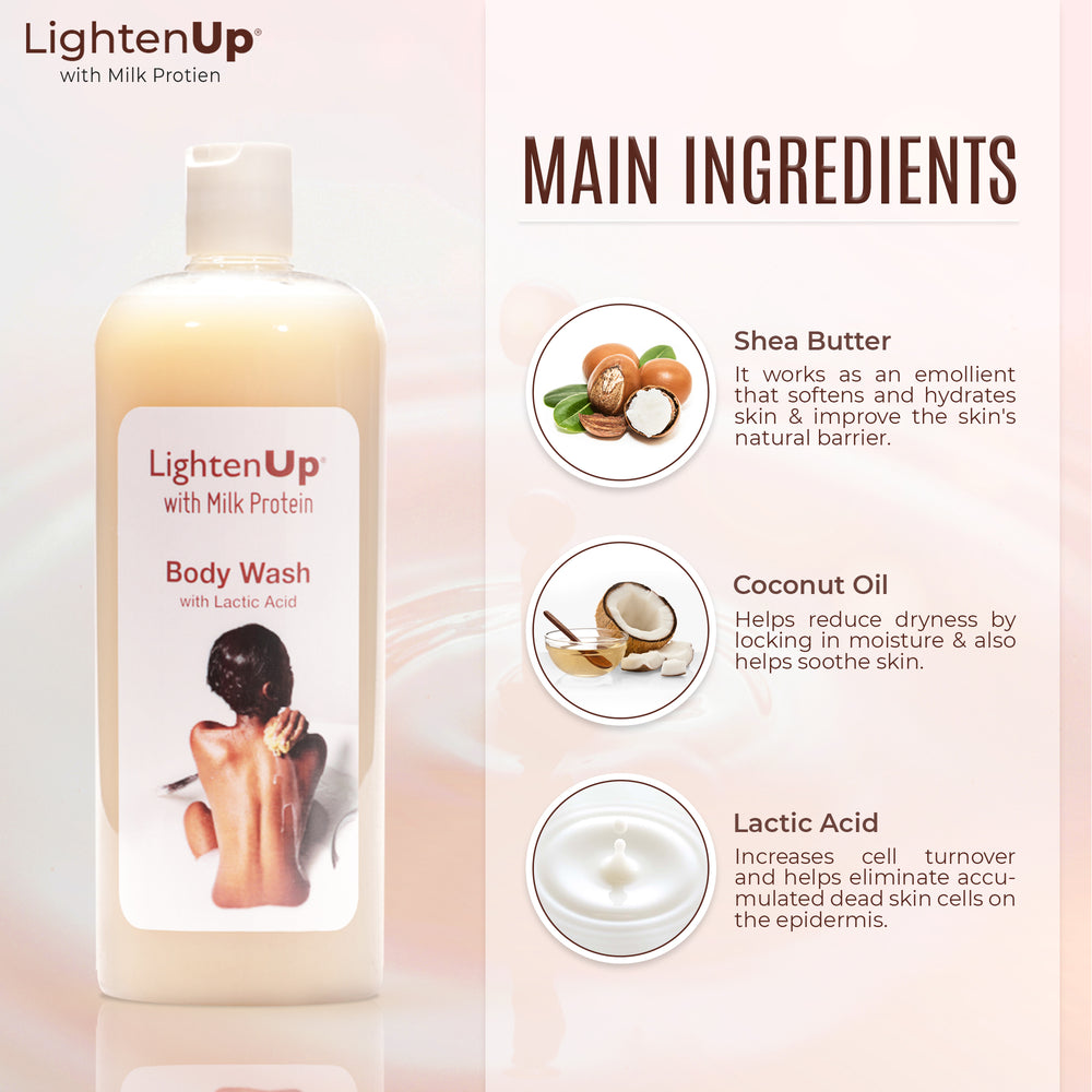
                      
                        LightenUp With Milk Protein Shea Butter Shower Gel 1000ml
                      
                    