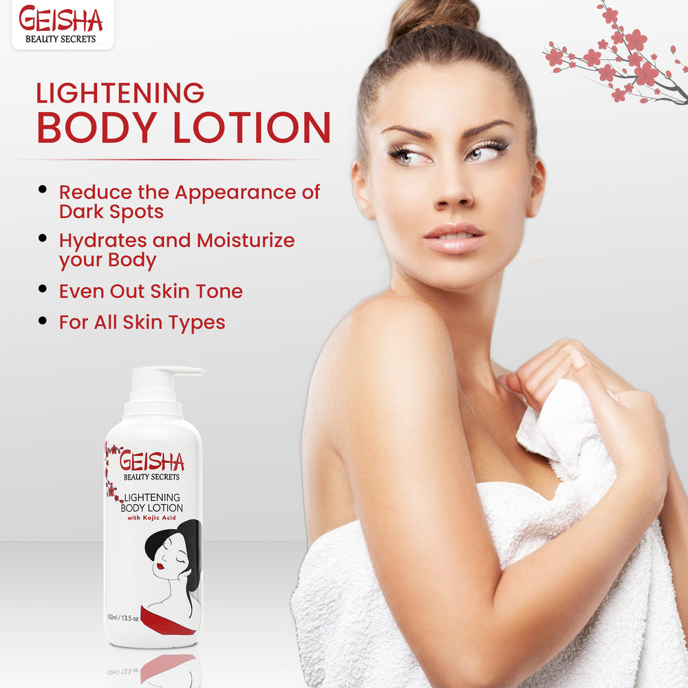 
                      
                        Geisha Beauty Secrets Brightening Body Lotion with Kojic Acid 400ml
                      
                    