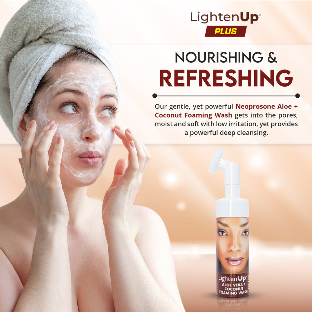 
                      
                        LightenUp Plus Aloe Vera + Coconut Foaming Wash 150ml
                      
                    