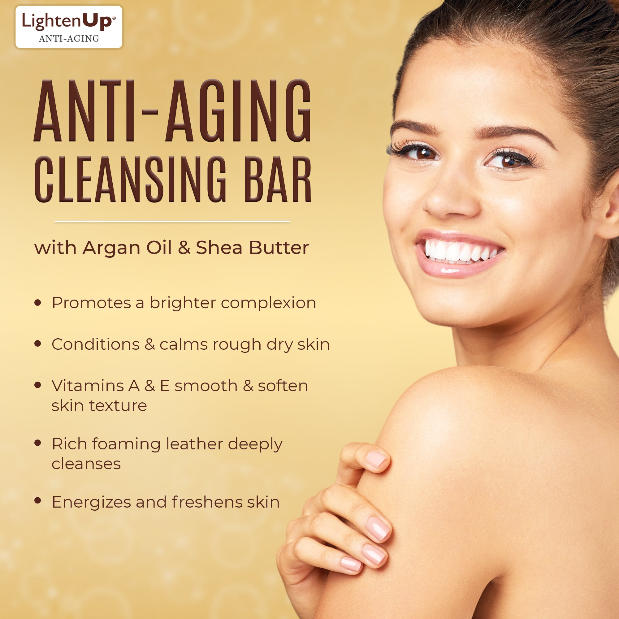 LightenUp Anti-Aging Cleansing Soap 200g