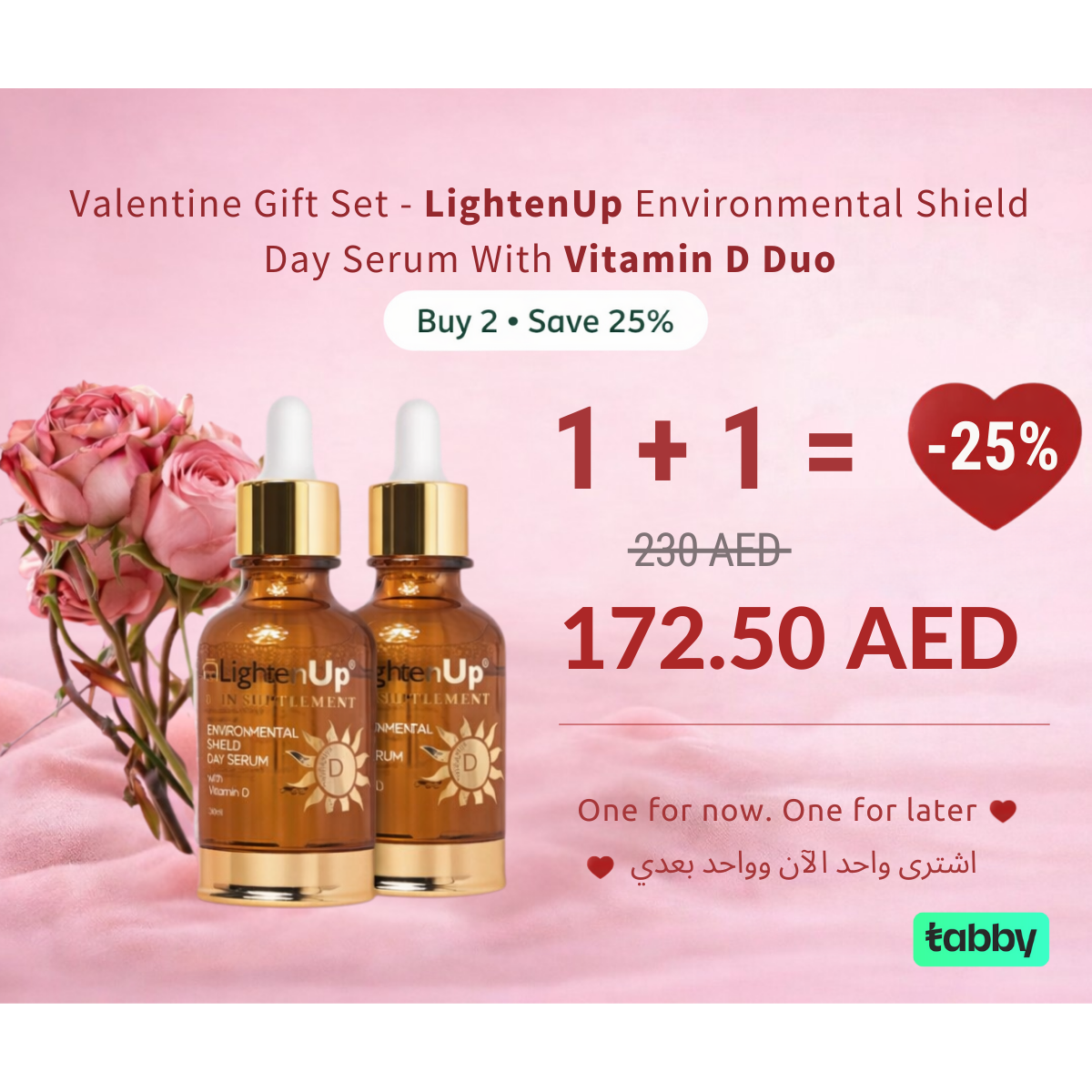 Valentine Gift Set - LightenUp Serum With Vitamin D Duo