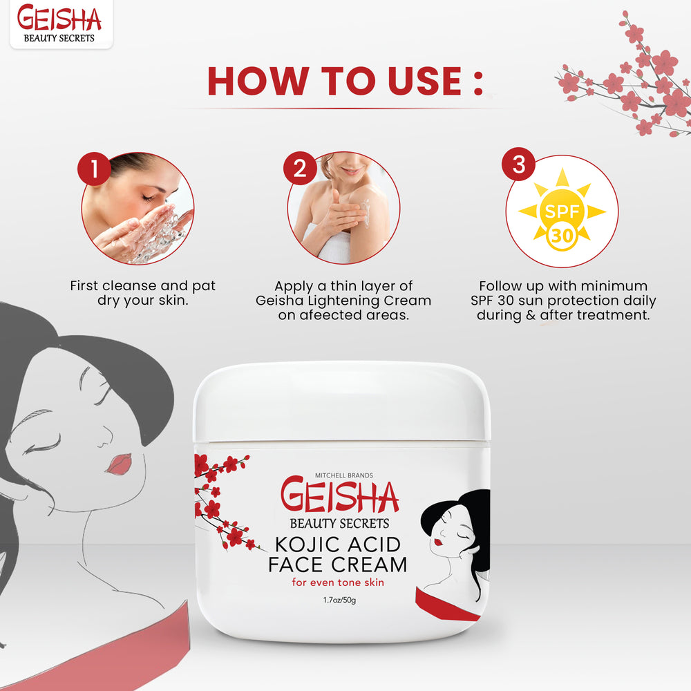 
                      
                        Geisha Beauty Secrets Brightening Cream With Kojic Acid 50ml
                      
                    