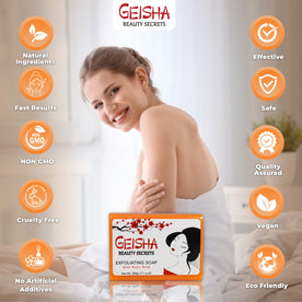 Geisha Beauty Secrets Exfoliating Soap with Kojic Acid 200g