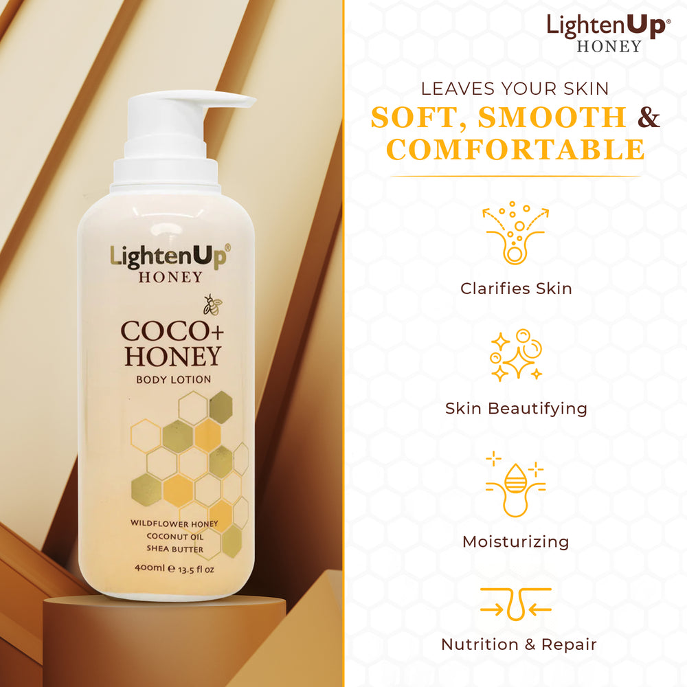 
                      
                        LightenUp Honey Coco + Honey Body Lotion 400ml
                      
                    