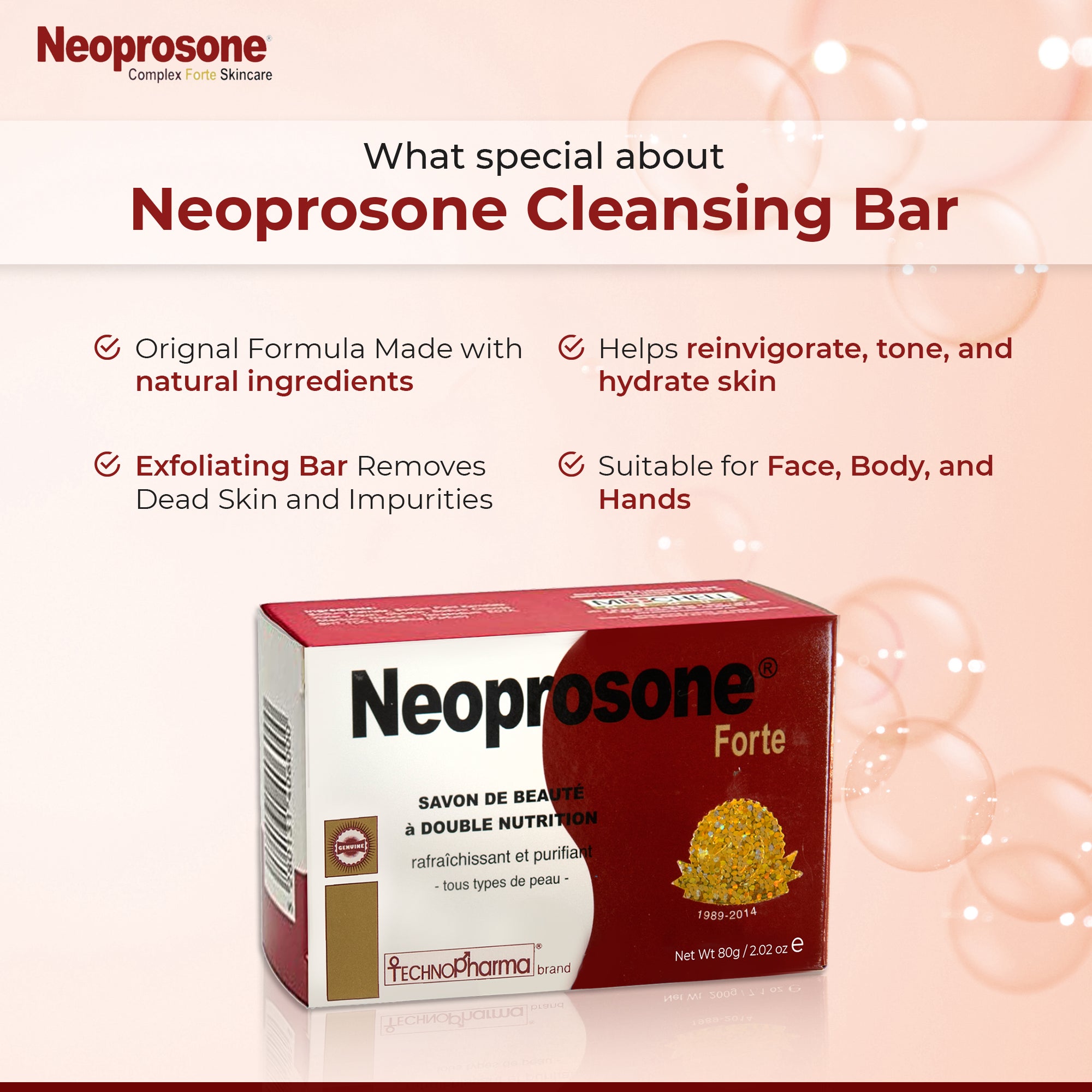 Neoprosone Beauty Soap With Dual Nourishment 80g