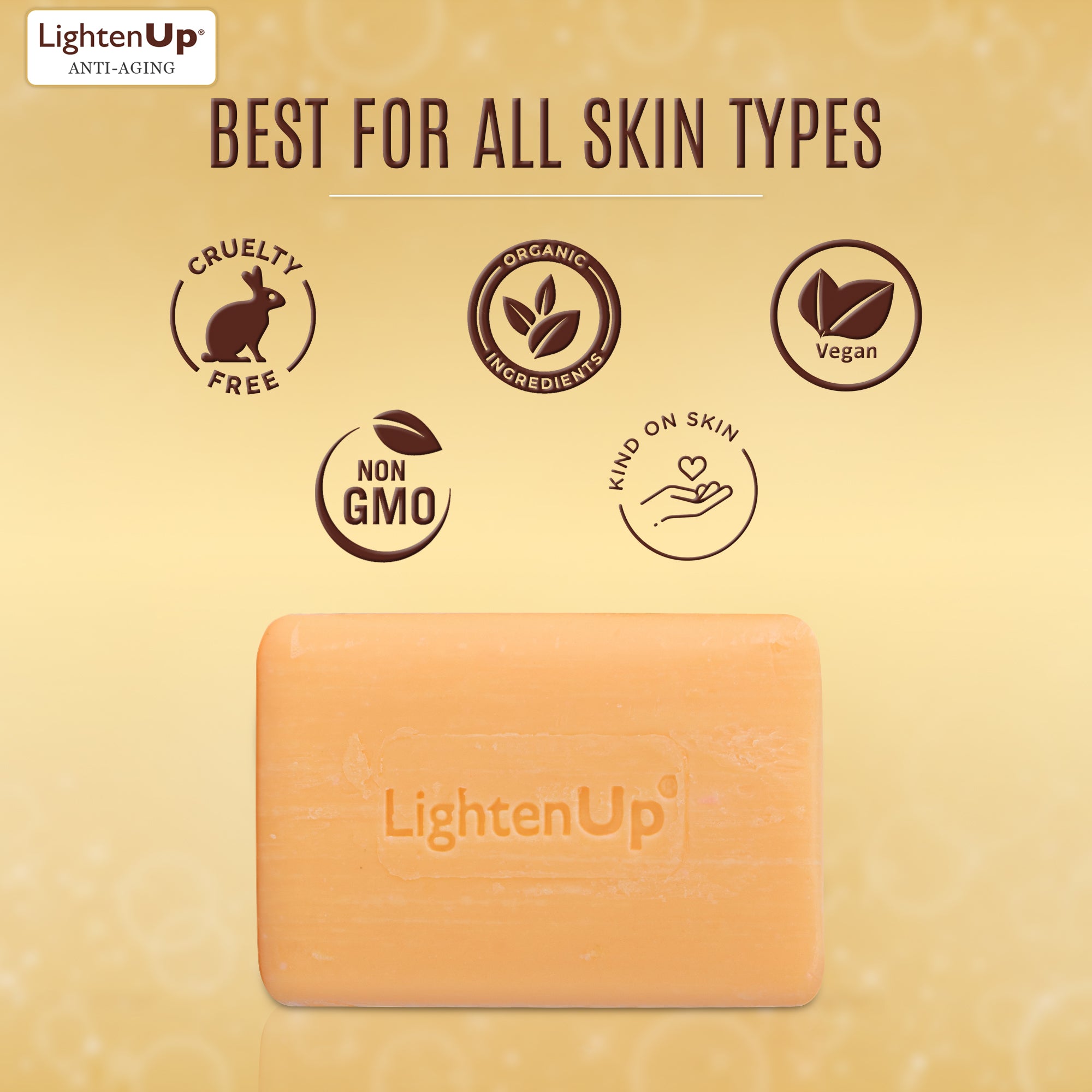 LightenUp Anti-Aging Cleansing Soap 200g