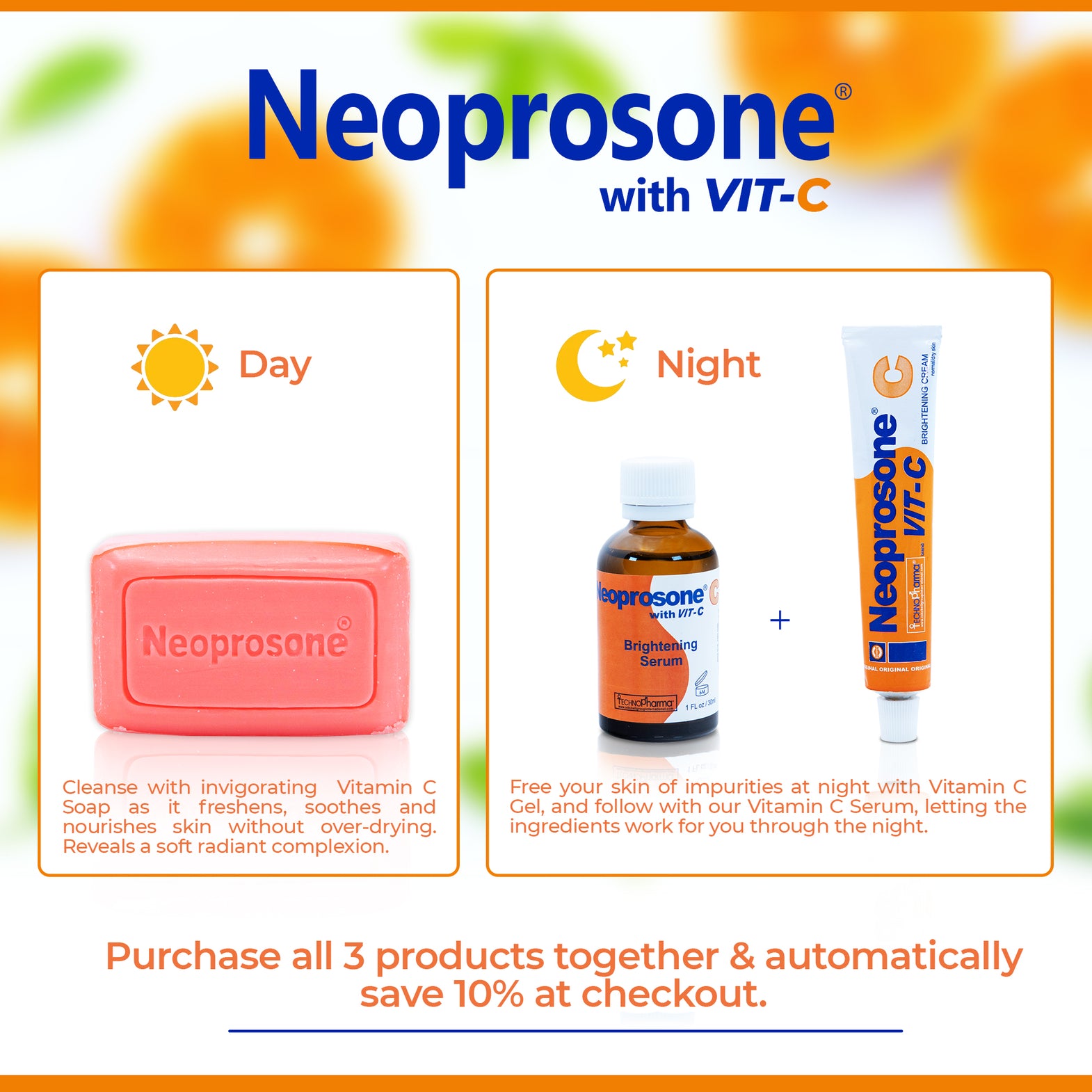 Neoprosone Soap With Vitamin C 80g