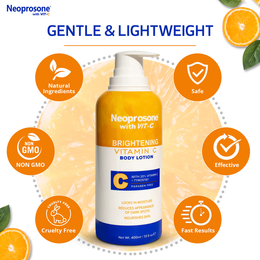 
                      
                        Neoprosone Vitamin C Brightening Body Lotion 400ml
                      
                    