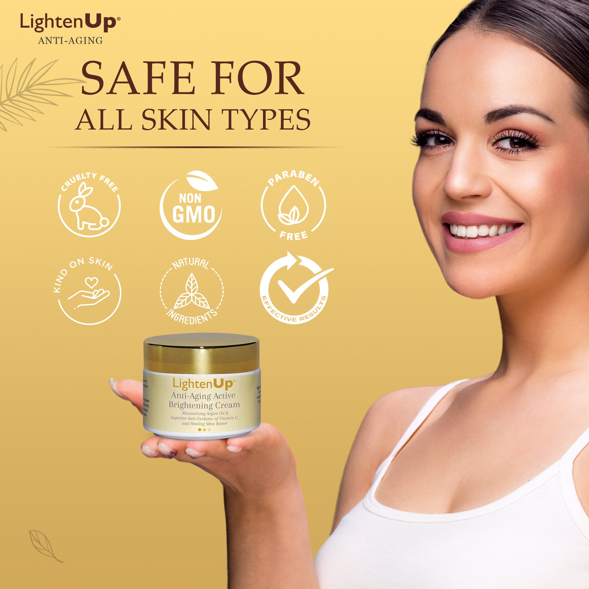 LightenUp Anti-Aging Active Brightening Cream 100ml