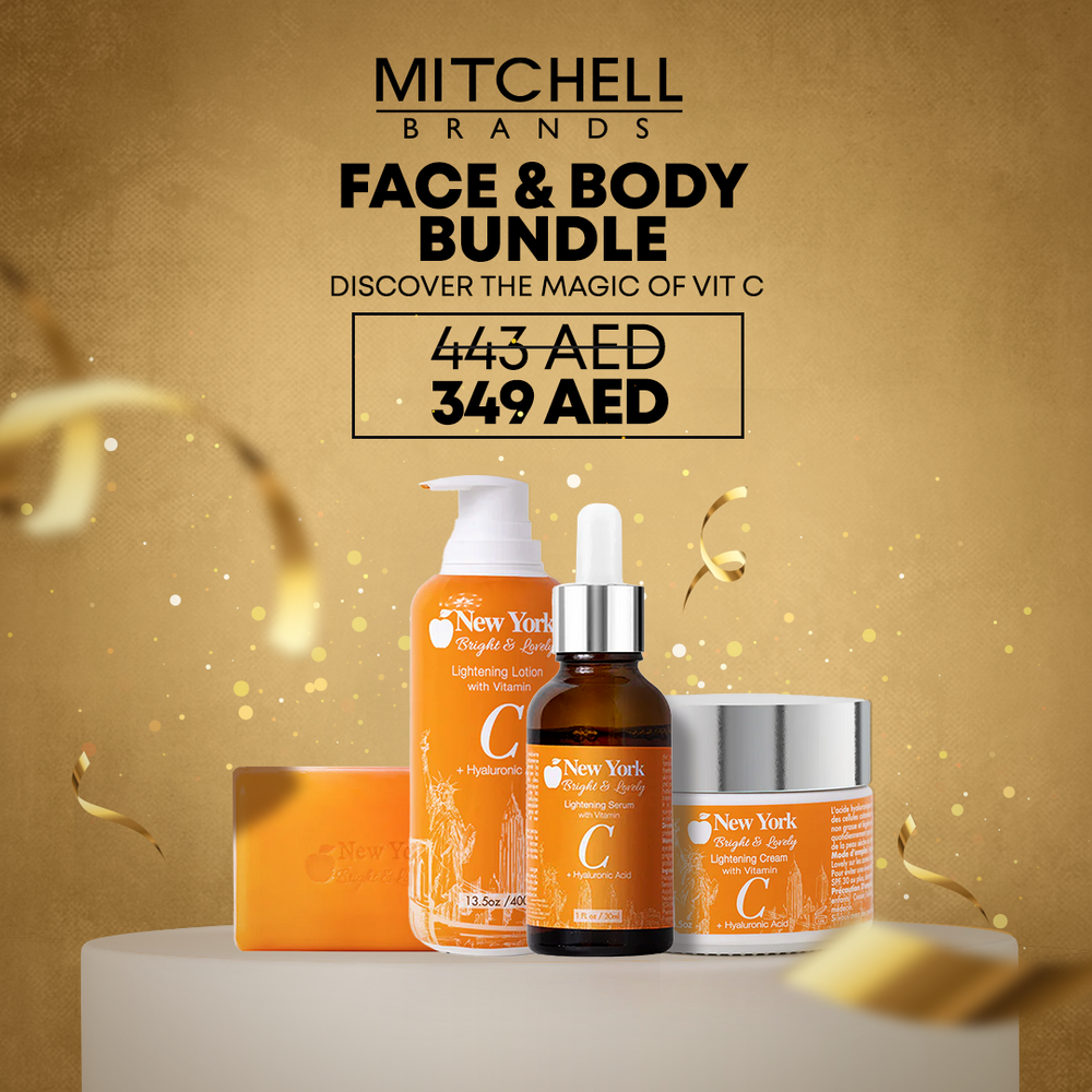 مجموعة العناية بالوجه من Mitchell Brands - اكتشف سحر فيتامين سي