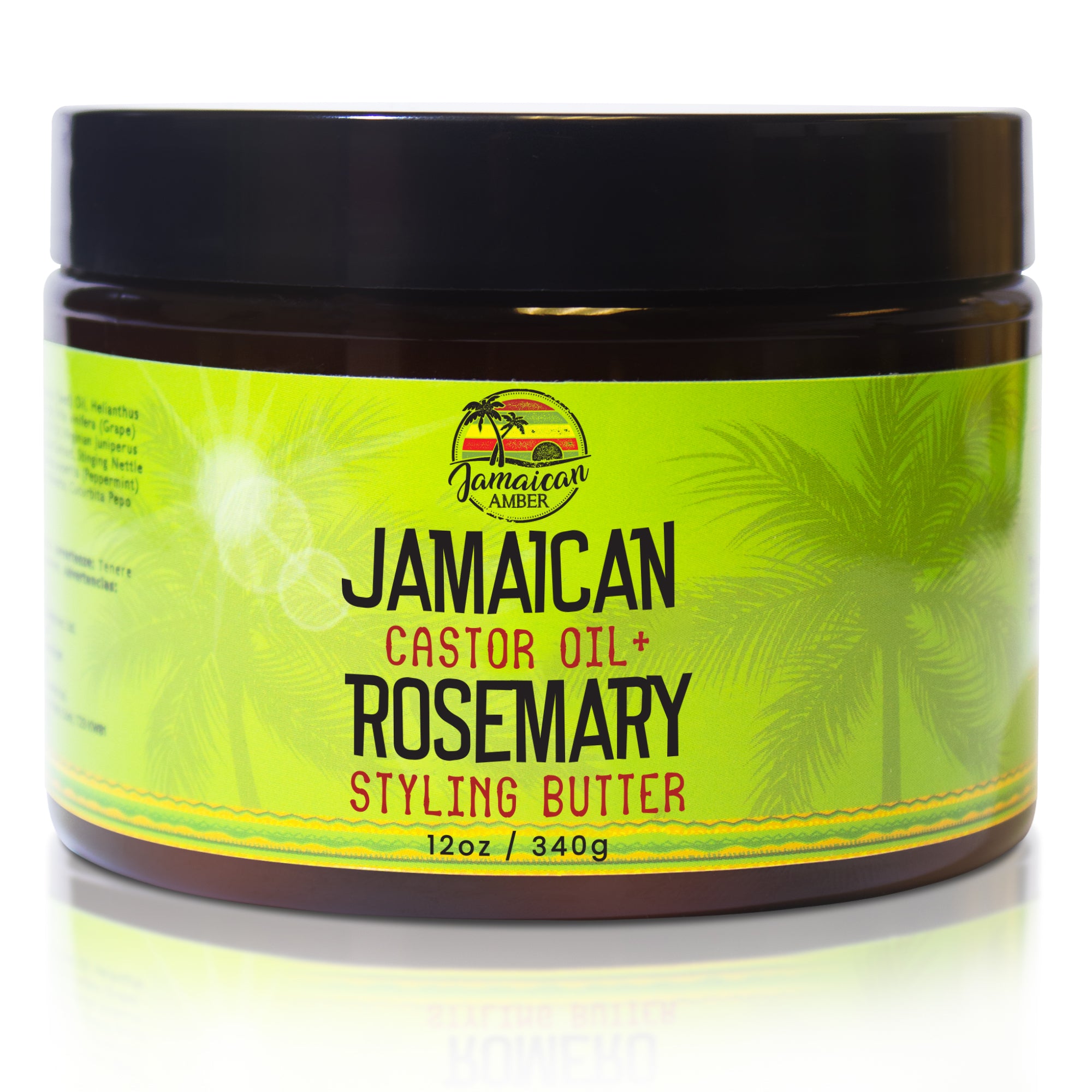 Jamaican Amber Jamaican Castor Oil + Rosemary Styling Hair Butter Cream 340g