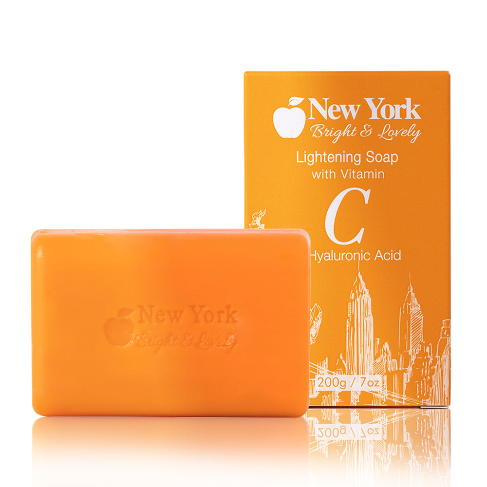 New York Bright & Lovely Lightening Soap With Vitamin C + Hyaluronic Acid 200g