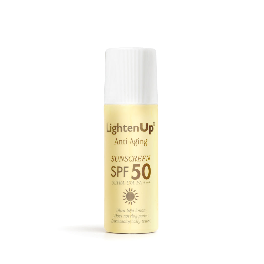 LightenUp Anti-Aging Sunscreen SPF-50 ULTRA UVA PA++ (Roll On) 90ml