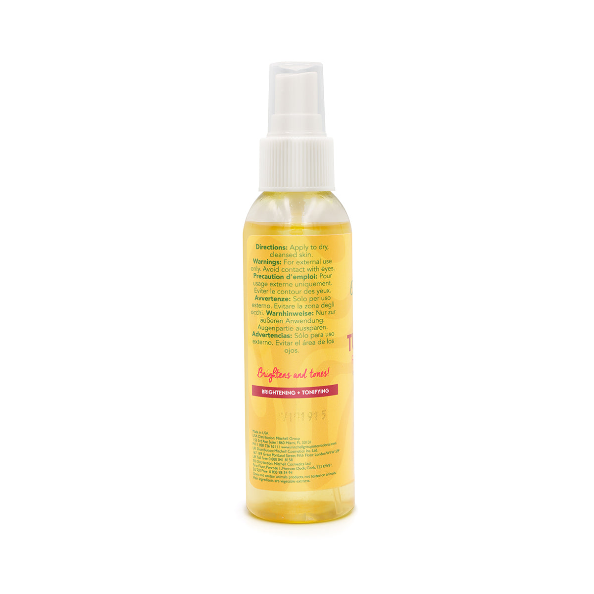 Organic Extract Turmeric Facial Toner With Niacinamide 118ml