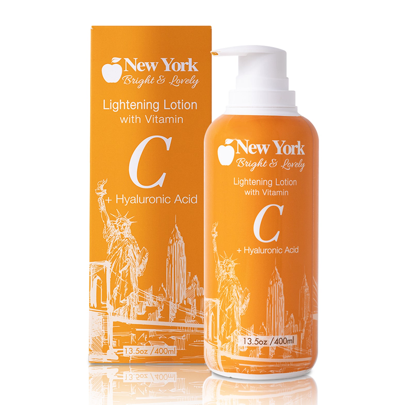 New York Bright & Lovely Lightening Lotion With Vitamin C + Hyaluronic Acid 400ml