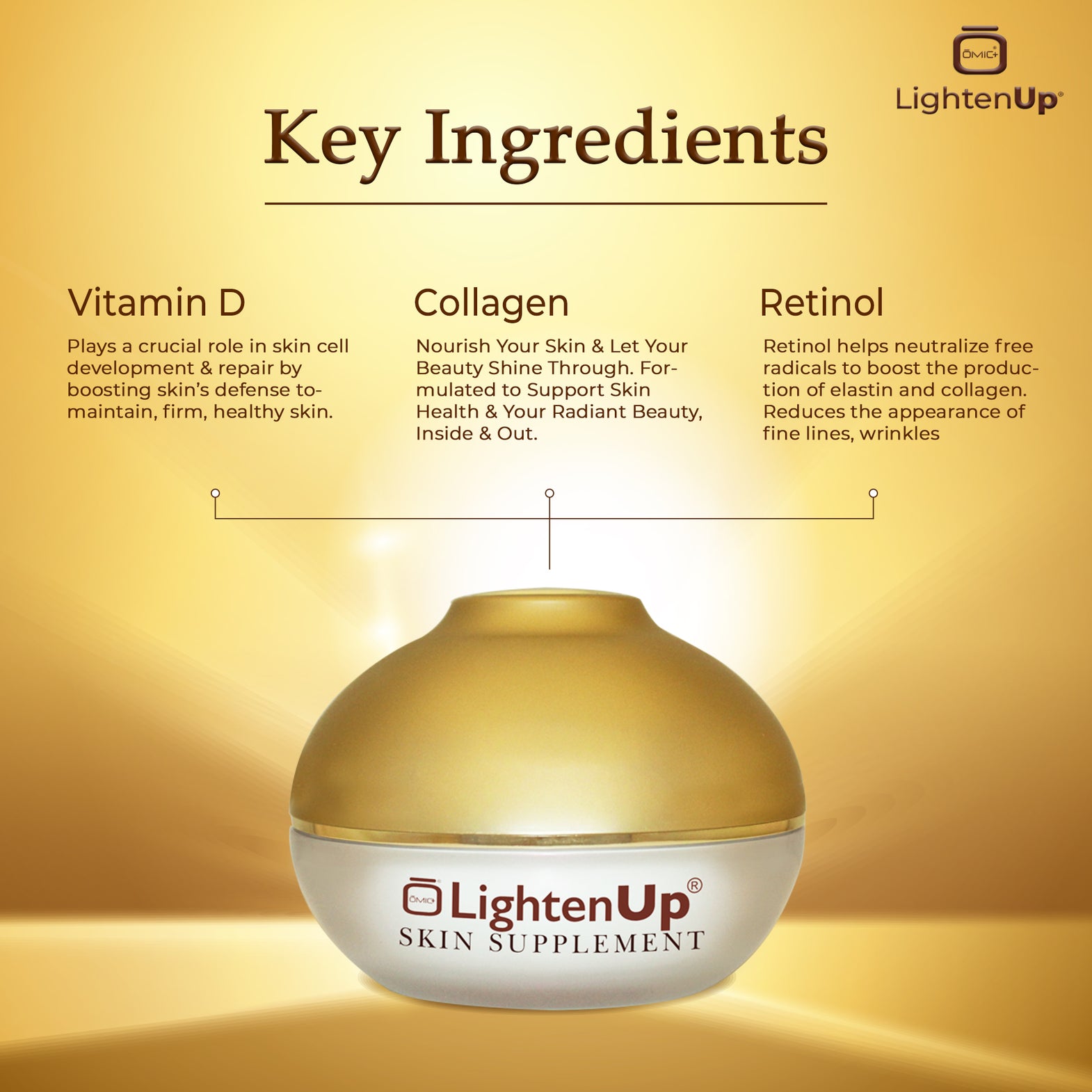 LightenUp Collagen Boosting Cream With Vitamin D 100ml
