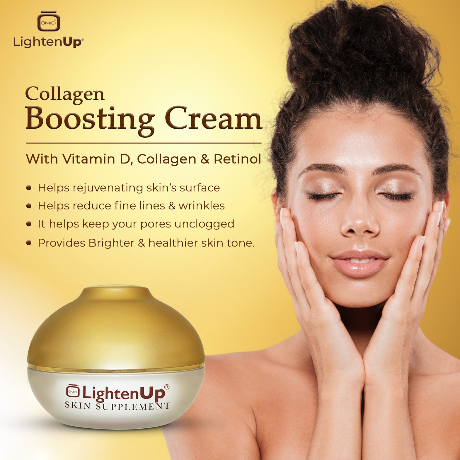 LightenUp Collagen Boosting Cream With Vitamin D 100ml