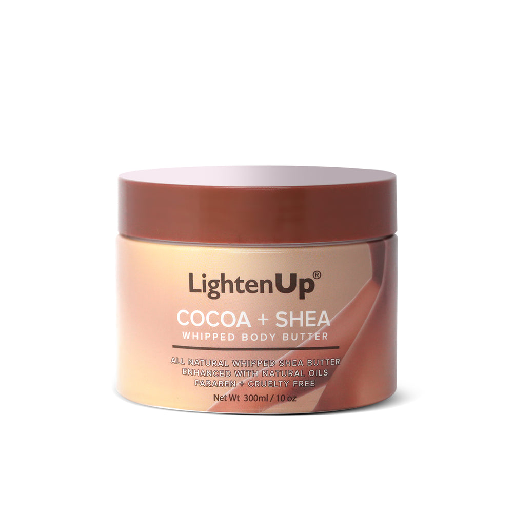 LightenUp Cocoa + Shea Whipped Body Butter 300ml