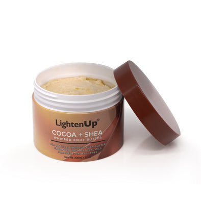 LightenUp Cocoa + Shea Whipped Body Butter 300ml