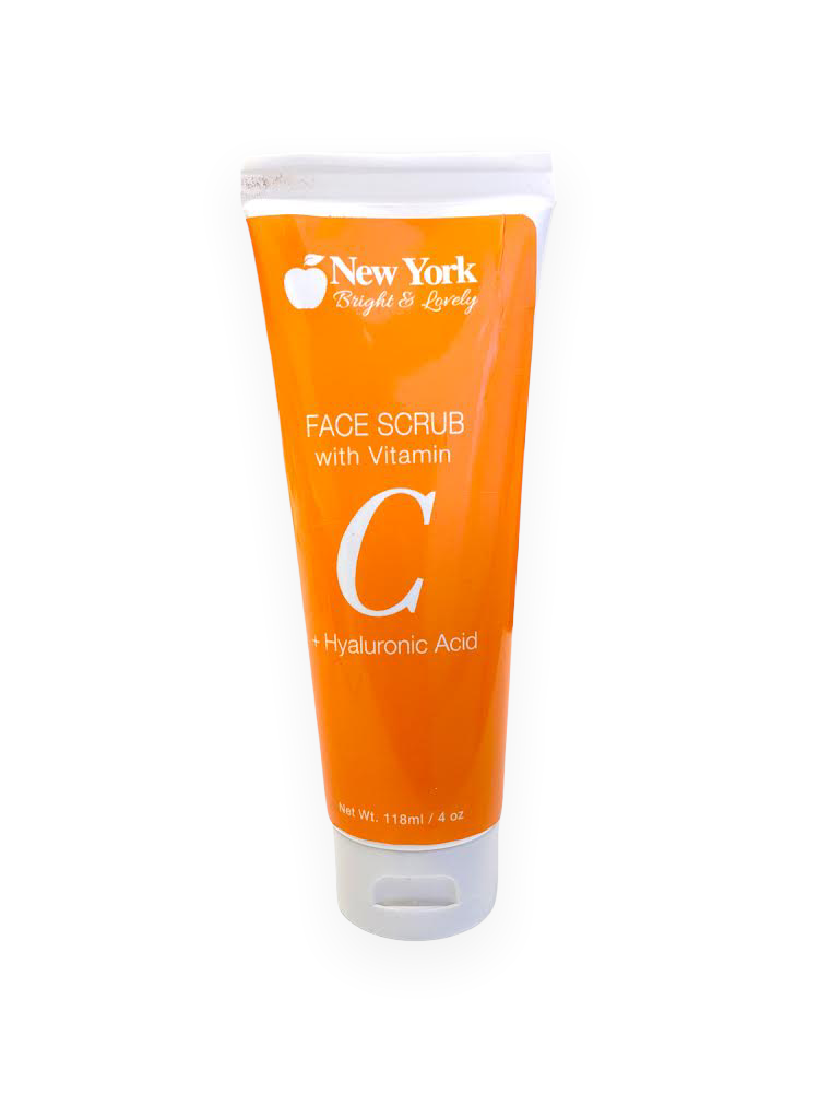 New York Bright & Lovely Lightening Face Scrub With Vitamin C + Hyaluronic Acid 118ml